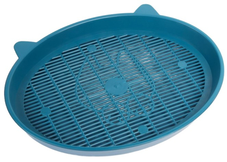 Туалет для кошек с сеткой «Киса», 37*27*4 см, синий Туалет для кошек с сеткой «Киса», 37*27*4 см, синий