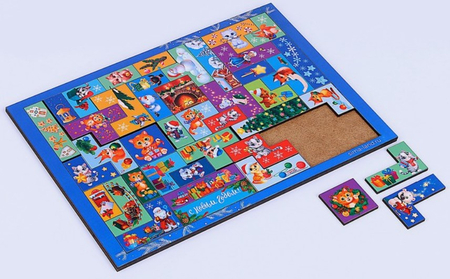Игра-головоломка настольная «Тетрис» Sima-Land, 20*28 см, 44 детали, «Приключения котика» Игра-головоломка настольная «Тетрис» Sima-Land, 20*28 см, 44 детали, «Приключения котика»