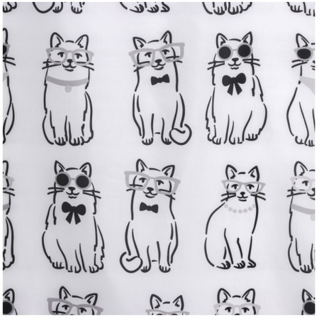 Штора для ванной Sima-Land, 180*180 см, Cats