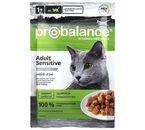 Корм влажный ProBalance Sensitive (для взрослых кошек с чувствительным пищеварением), 85 г