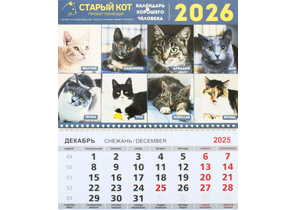 «Календарь хорошего человека» на 2026 год (квартальный настенный трехрядный), 29,5×72 см (доставка этого товара почтой бесплатна)