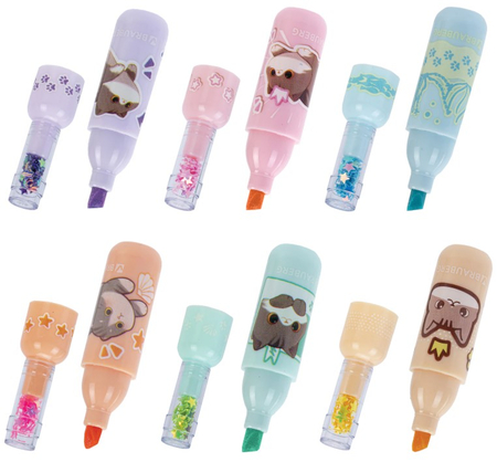 Набор маркеров-текстовыделителей Brauberg, 6 цветов, пастель, «Милые коты»