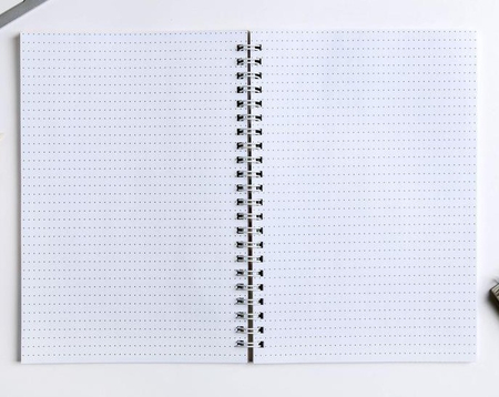 Ежедневник недатированный на гребне Avocato Notebook, А5, 60 л., точки