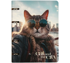 Тетрадь общая А5, 100 л. на кольцах Meshu, 160×215 мм, Cat And The City