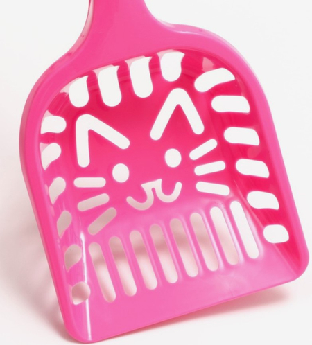 Совок фигурный с эргономичной ручкой «Кот», 28*10 см, розовый Совок фигурный с эргономичной ручкой «Кот», 28*10 см, розовый