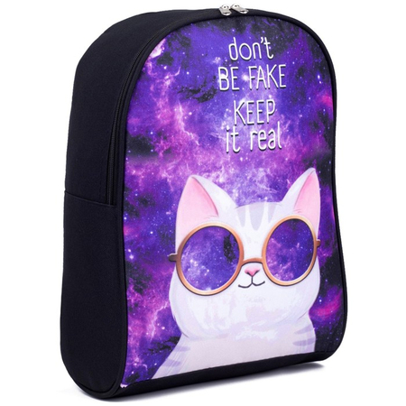 Рюкзак Nazamok, 27*14*38 см, «Космический кот», черный