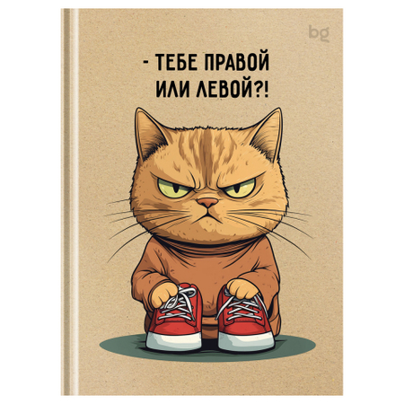 Книжка записная «Бизнес-блокнот» BG А6, 110*150 мм, 64 л., клетка, «Серьезный вопрос»