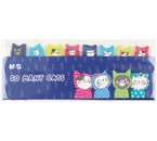 Закладки-разделители бумажные с липким краем M&G, 15×53 мм, 8 блоков×20 л., 4 цвета, So Many Cats