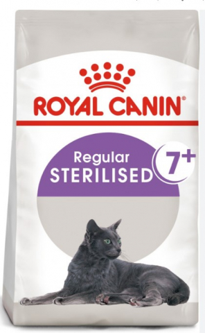Корм сухой Royal Canin Sterilised 7+ (для пожилых кастрированных котов и стерилизованных кошек в возрасте от 7 лет), 400 г