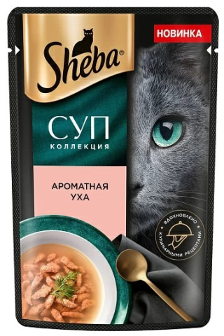 Корм влажный Sheba (для взрослых кошек), 70 г, «Ароматная уха с форелью»