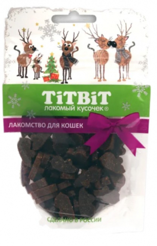 Колбаски для кошек TitBit «Новогодняя коллекция» (лакомства), 50 г, «Мышки с таурином»