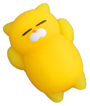 Мялка-антистресс «Кошечка», 4*5 см, жёлтая Мялка-антистресс «Кошечка», 4*5 см, жёлтая