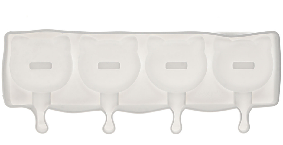 Форма силиконовая для кондитерских изделий Sima-Land 4 ячейки, «Коты»