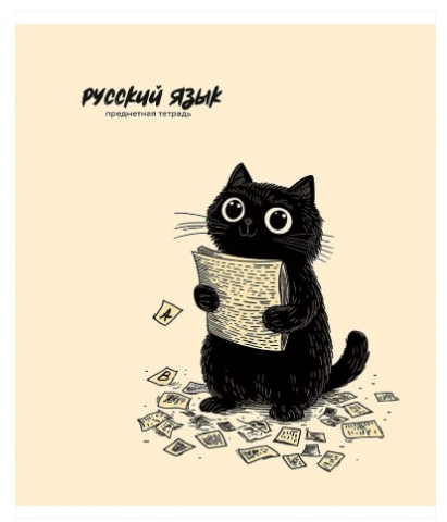 Тетрадь предметная А5, 48 л. на скобе Bad Cat 165×205 мм, линия, «Русский язык» Тетрадь предметная А5, 48 л. на скобе Bad Cat 165×205 мм, линия, «Русский язык»