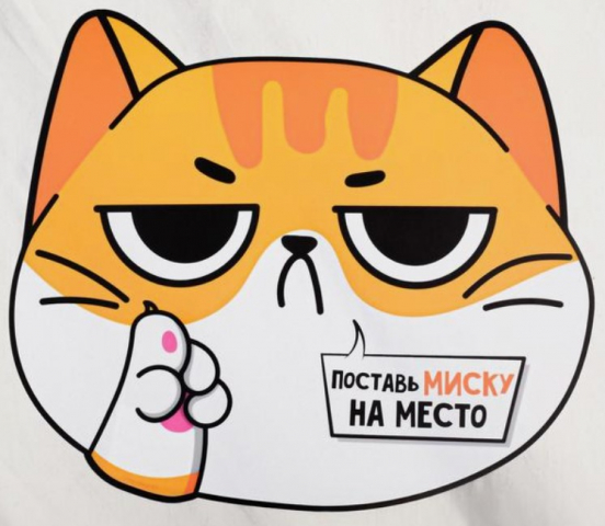 Коврик пластиковый под миску Sima-Land «Поставь миску на место», 32×27 см