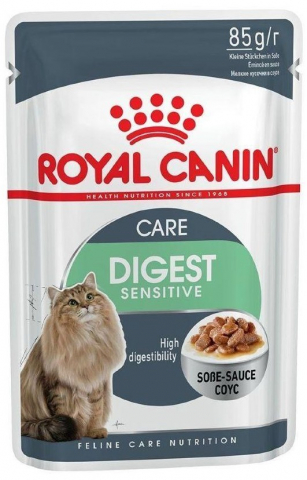 Корм влажный Royal Canin Digest Sensitive (для кошек с чувствительным пищеварением), 85 г (в соусе)