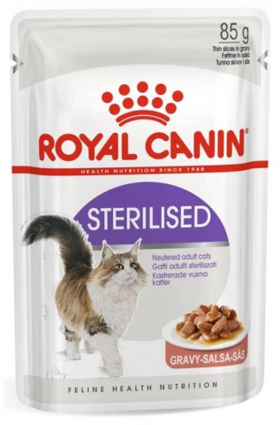 Корм влажный Royal Canin Sterilised (для кастрированных котов и стерилизованных кошек) 85 г (в соусе)