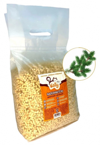 Наполнитель древесный для лотков «Коту. Хвойный», 2,35 кг (6 л)