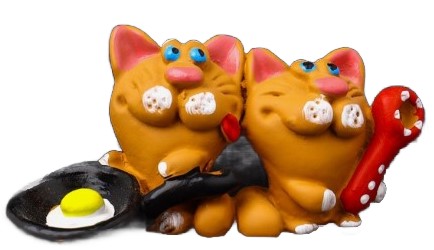Сувенир полистоун Sima-Land, 3,2*7*2,6 см, «Два кота с яичницей» Сувенир полистоун Sima-Land, 3,2*7*2,6 см, «Два кота с яичницей»
