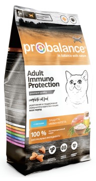 Корм сухой ProBalance Adult Immuno Protection (для взрослых кошек) 1,8 кг, лосось