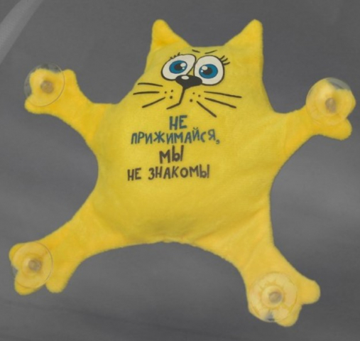 Автоигрушка на присосках Sima-Land 19×21×4 см, «Не прижимайся, мы не знакомы»