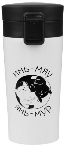 Термостакан Sima-Land, 380 мл, «Инь-Мяу», с ситечком