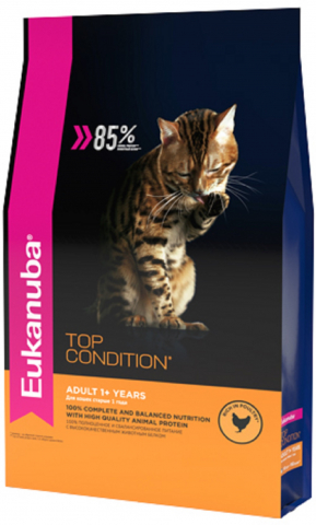 Корм сухой Eukanuba Cat Top Condition (для взрослых кошек), 400 г