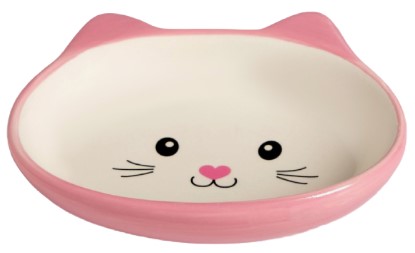 Миска керамическая овальная «Кошачья мордочка», 200 мл, 14*12*3,5 см, розово-белая Миска керамическая овальная «Кошачья мордочка», 200 мл, 14*12*3,5 см, розово-белая