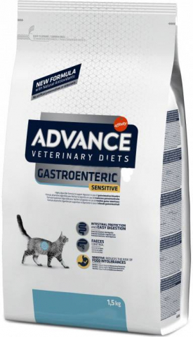Корм сухой Advance VetDiet Gastroenteric (для кошек с проблемами ЖКТ), 1,5 кг, индейка