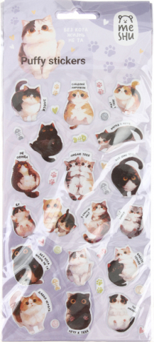 Наклейки объемные Meshu 10×23 см, 35 шт., Sweet Pie