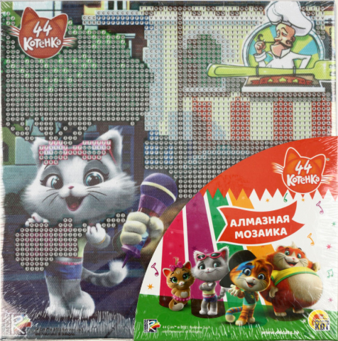 Набор для творчества «Алмазная мозаика. 44 котенка» 20×20 см, «№9»
