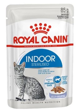 Корм влажный Royal Canin Indoor Sterilized (для взрослых кошек, постоянно живущих в помещении) 85 г (желе)