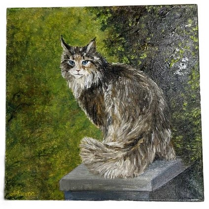 Картина Wild Cat (Джонс А.С.), 30*30 см, холст, масло (живопись)