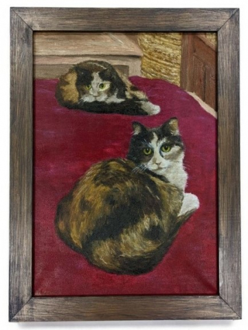 Картина Tabby Cats (Джонс А.С.), 40*30 см, холст, масло (живопись)