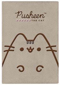 Блокнот на склейке Pusheen, 145*210 мм, 80 л., линия (в плюшевой обложке с вышивкой)