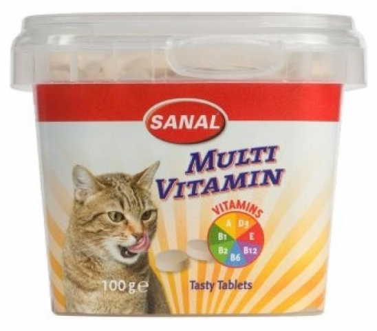 Витамины для кошек Sanal «Мультивитамин» 100 г