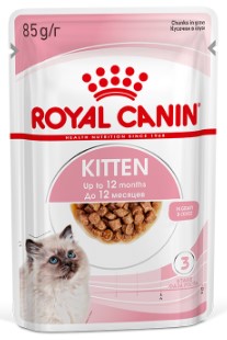 Корм влажный Royal Canin Kitten (для котят) 85 г (в соусе; в период 2 фазы роста — до 12 мес.)