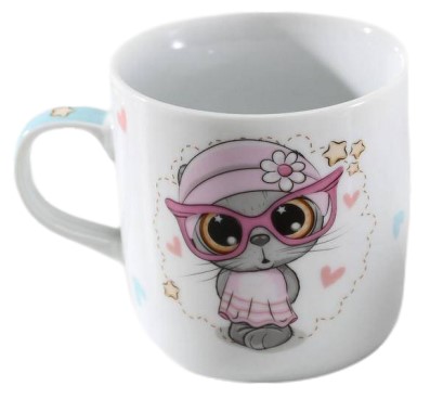 Кружка керамическая «Котик», 230 мл