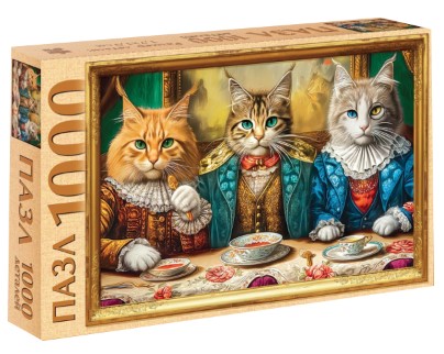 Пазлы детские Sima-Land 48×68 см, 1000 элементов, «Кошачий мир» Пазлы детские Sima-Land 48×68 см, 1000 элементов, «Кошачий мир»