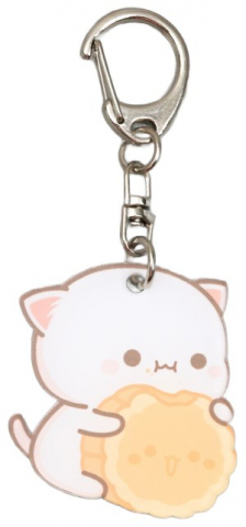 Брелок акриловый Sima-Land 4×3,4 см, «Котёнок с крекером»