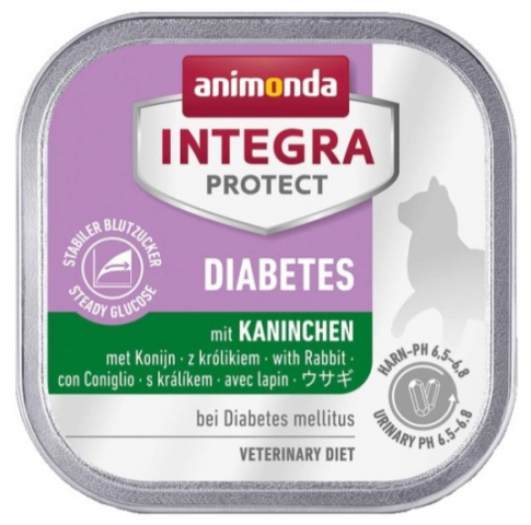 Корм влажный Animonda Cat Integra Protect Diabetes (для кошек при диабете) 100 г, «Кролик»