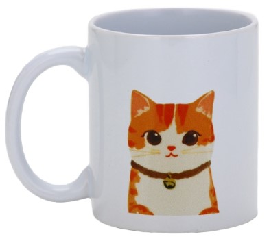 Кружка керамическая Sima-Land 320 мл, «Рыжий кот»