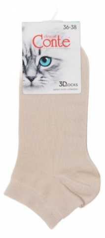 Носки женские Conte Elegant 3DSocks размер 23-25, бежевые