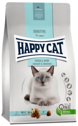 Корм сухой Happy Cat Minkas Sensitive Magen&Darm, 1,3 кг