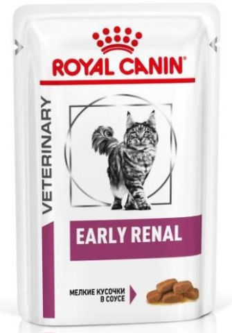 Корм влажный Royal Canin Early Renal (на ранних стадиях хронической почечной недостаточности), 85 г (в соусе)