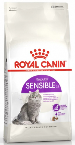 Корм сухой Royal Canin Sensible 33 (для взрослых кошек с чувствительной пищеварительной системой), 2 кг