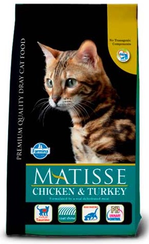 Корм сухой Matisse (для взрослых кошек) 1,5 кг, курица с индейкой