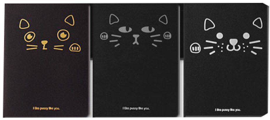 Скетчбук-блокнот креативный 140×210 мм, 26 л., черные листы, I Like Pussy Like You, ассорти Скетчбук-блокнот креативный 140×210 мм, 26 л., черные листы, I Like Pussy Like You, ассорти