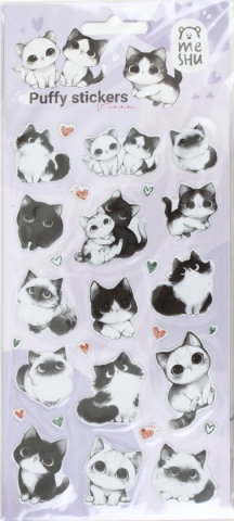 Наклейки объемные Meshu 10×23 см, 28 шт., Furrr