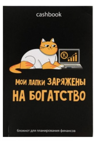 Блокнот умный CashBook А6 «Кот трудоголик» 165×115 мм, 68 л., «Кот трудоголик»